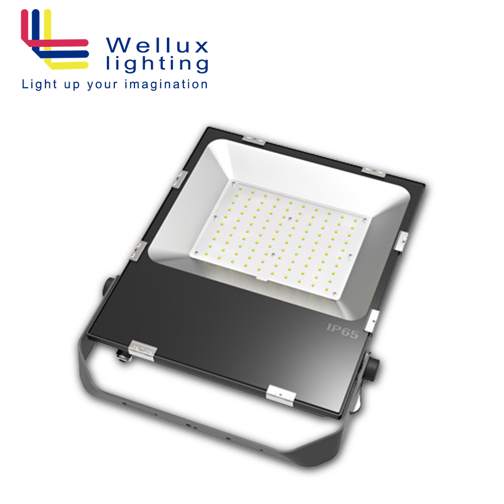 Hot Sales Outdoor IP66 150W 90 Lm/W SMD LED Floodlight with Meanwell Driver and Osram LEDs 5 Years Warranty