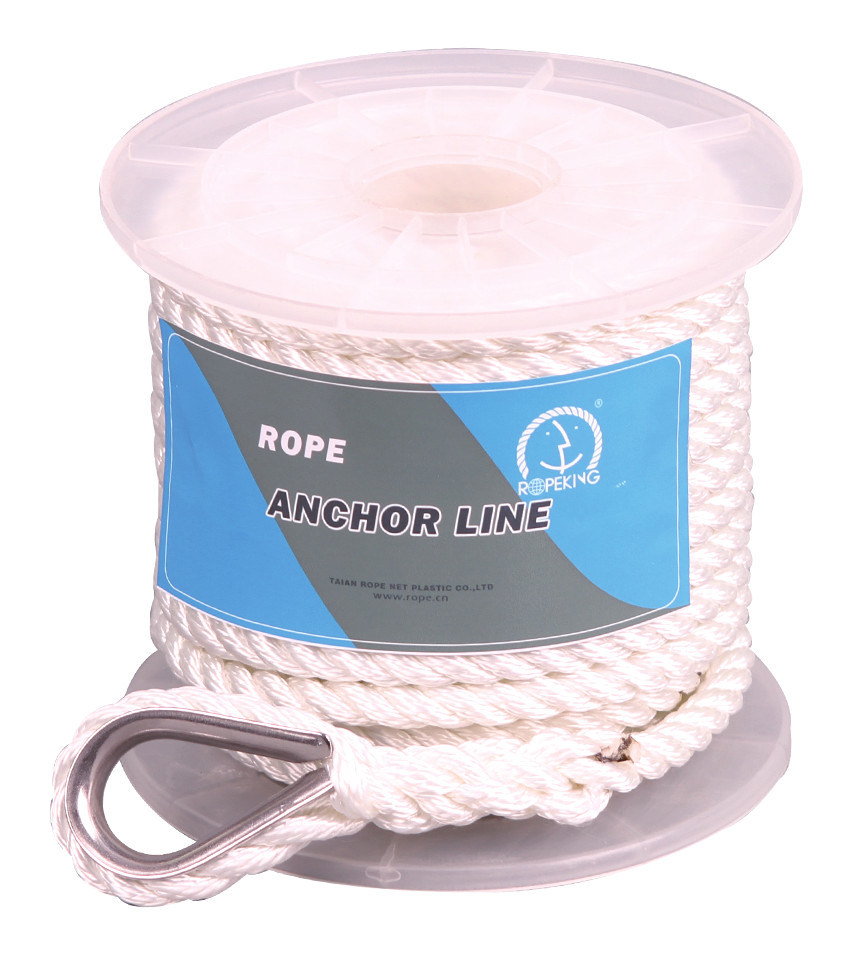 Premium Nylon Twist Anchor Line with Thimble