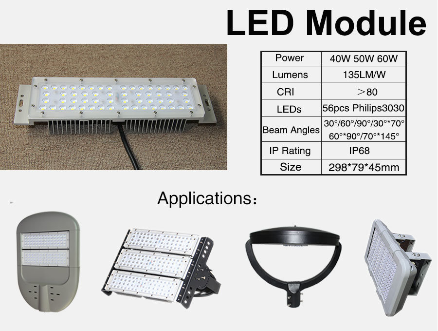 60W LED Streetlight Ligting Source to Replace LED Module of LED Streetlight LED Floodlight