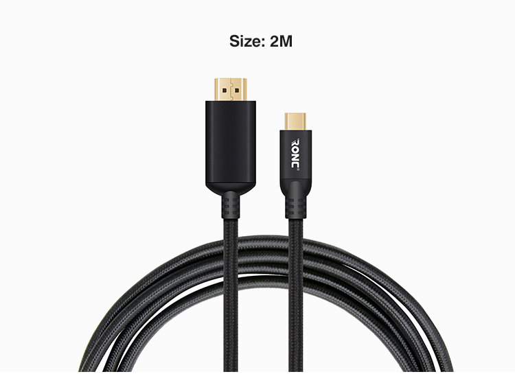 2018 Fast Speed Audio Video Transmission USB 3.0 HDMI- Type C Cable