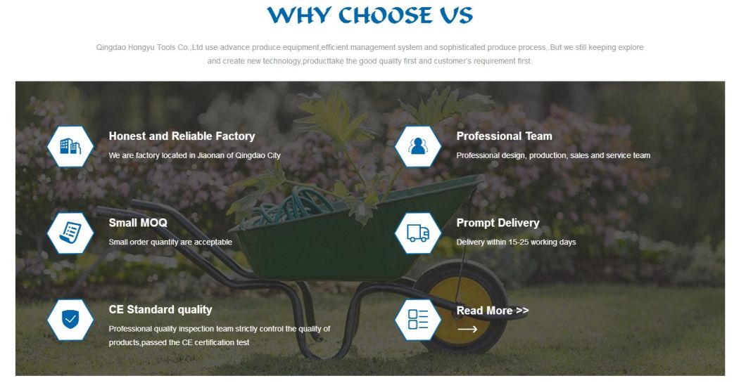 Industry Strong Two Double Wheelbarrow for Europe