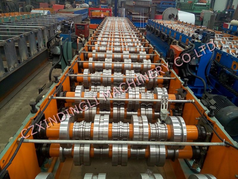 Color Steel Metal Building Floor Deck Roll Forming Machine