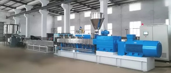 Tse-65 Small Plastic Masterbatch Compound Granulator Parallel Co-Rotating Twin Screw Extruder Price