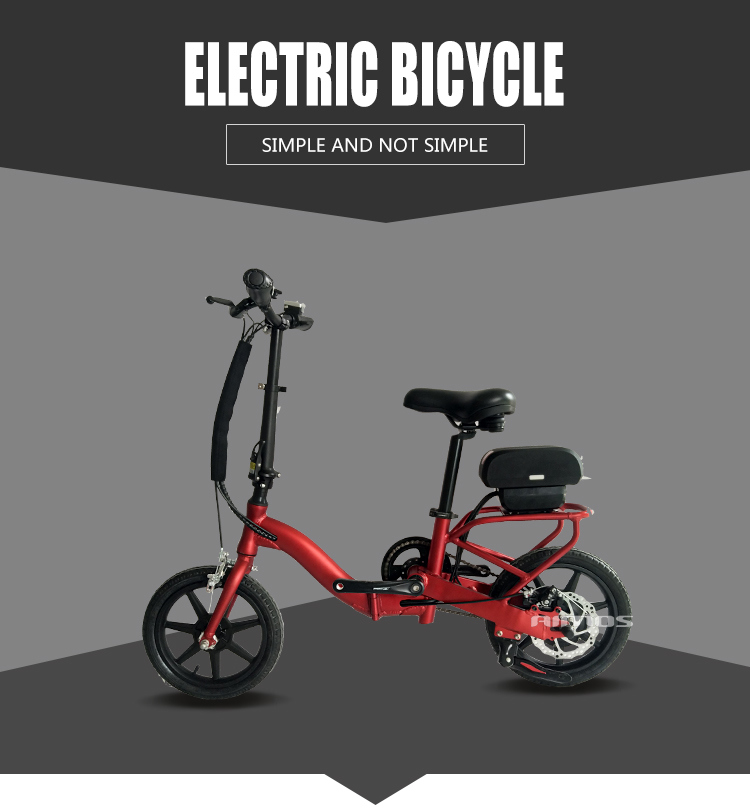 Mini Floding Red Electric Bike with Ce Certificate