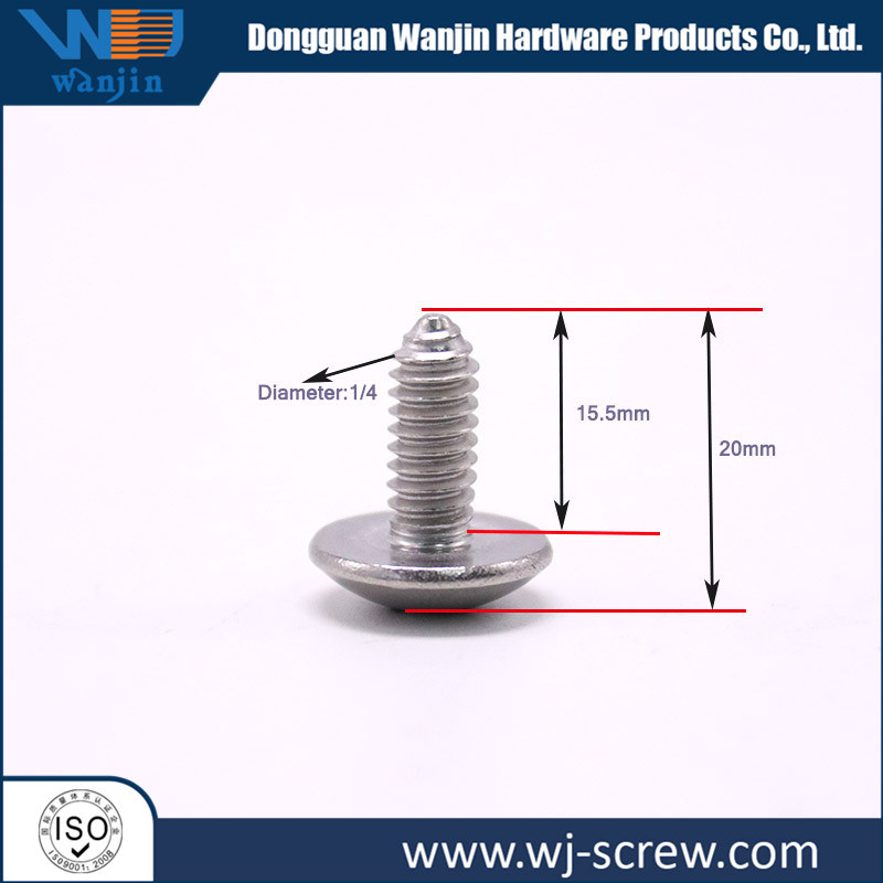 Nickel Customized Recessed Cross Round Head Stainless Steel Machine Screw