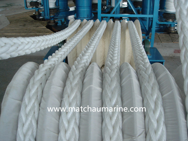 China Manufacturer 16 Strands PP Marine Mooring Rope for Sale