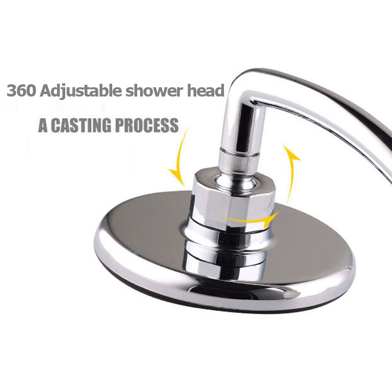 Bathroom Top Over Head Water Saving Pressure Shower Head Handheld Showerheads with Arm