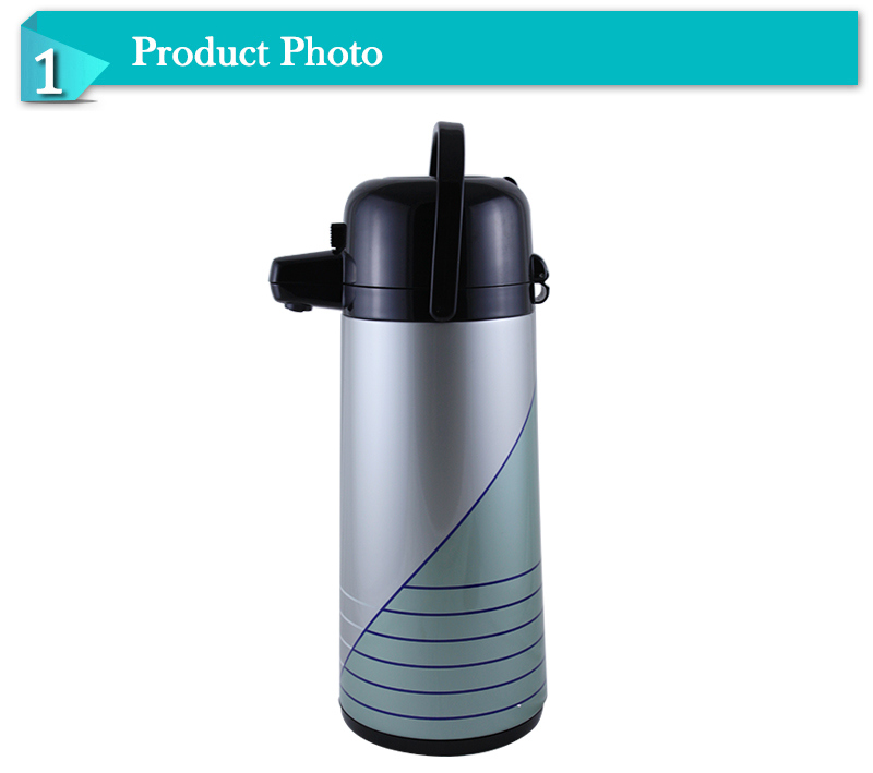 Metal Printing Insulated Thermal Vacuum Insulation Pot Glass Thermos (AGAB)