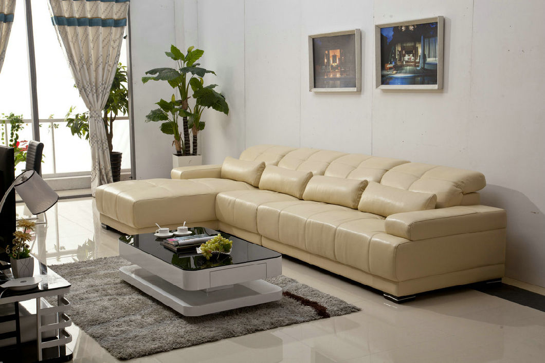 Modern Leather Sofa, Corner Sofa, Sectional Sofa (983)