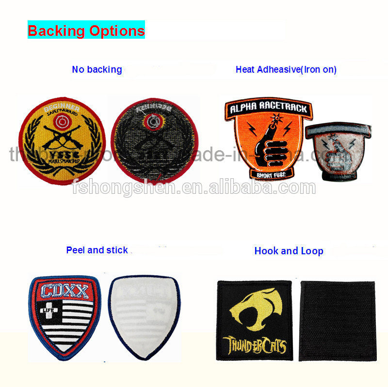 Free Shipping Custom Dye Sublimation Printing Embroidery Patch with Iron on Backing