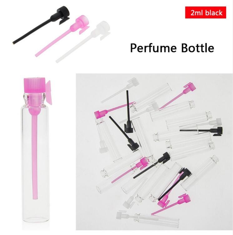 Mini Glass Perfume Small Sample Vials Perfume Bottle 2ml Empty Laboratory Liquid Fragrance Test Tube Trial Bottle