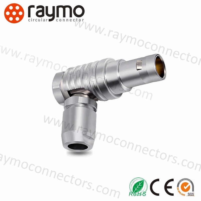High Quality Compatible Lemos Fhg 2pin Elbow Plug Metal Circular Self Latching Connector