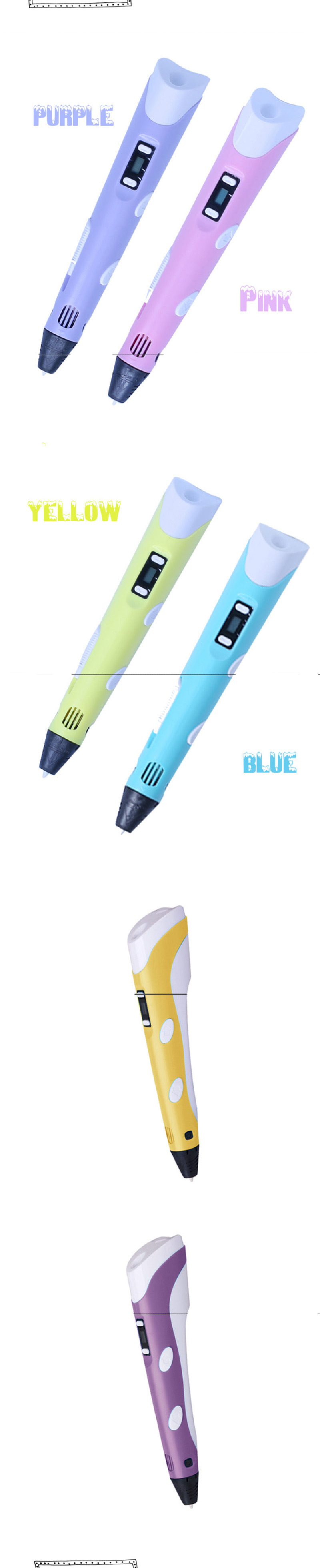 Intelligent 3D Drawingprinting Pen 3D Pencil for Kids Children for Christmas Gift