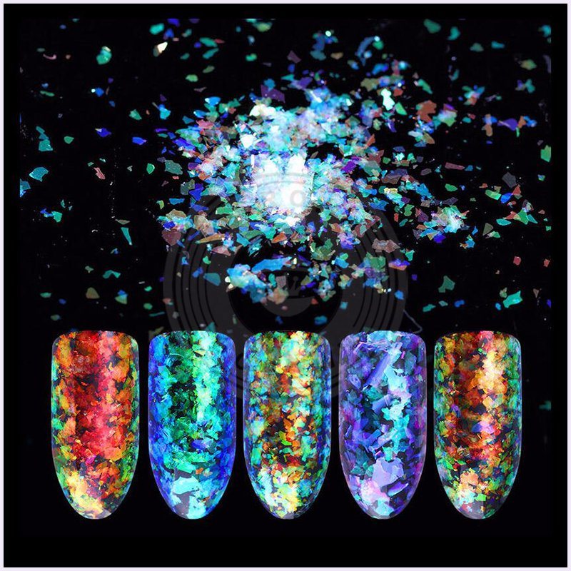 Shimmer Dust Galaxy Holographic Glitter Rainbow Glitters for Nail Polish