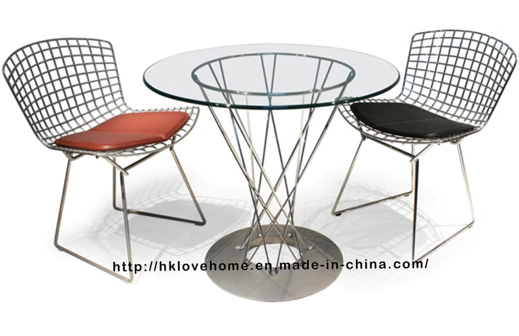 Replica Modern Dining Restaurant Knock Down Black Wire Chair