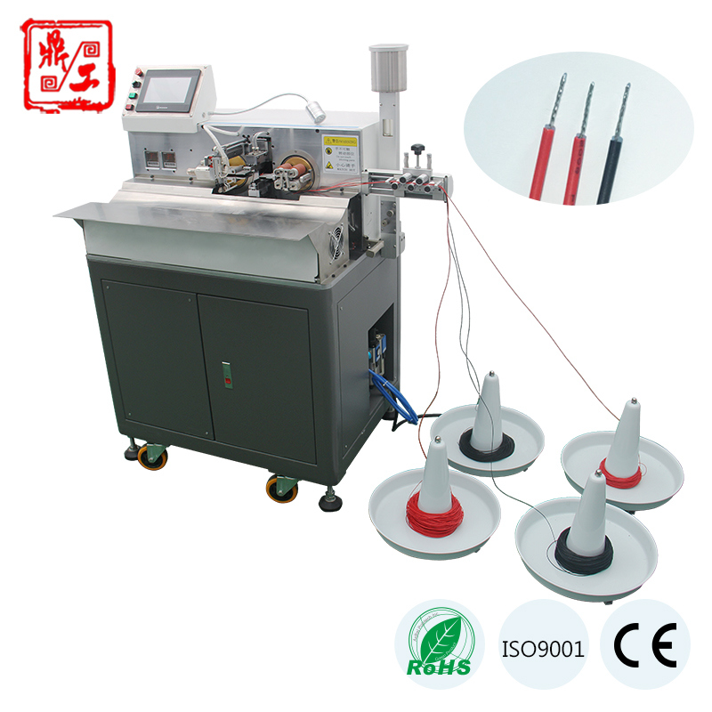 Automatic CNC Wire Cable Cutting Stripping Twisting Soldering Machinery