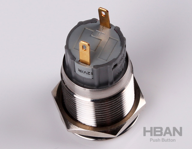 Hban Ce RoHS 19mm Stainless Steel Metal Illumination Flash Buzzer 24V