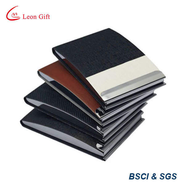 Wholesale Metal PU Leather Business Name Card Holder