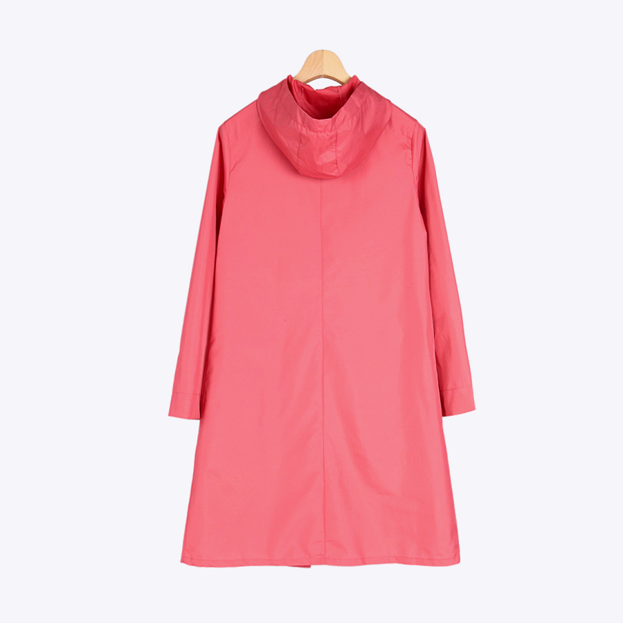 Adult Fashion Raincoat Ultra-Thin Outdoor Tourism Fashion Ladies Dress Coat Zipper Poncho Soft Windbreak