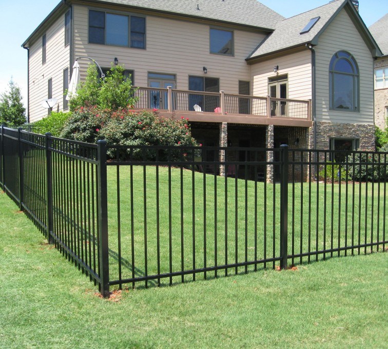 2.4*1.2m/2.4*1.8m Powder Coated Wrought Iron Garden Fencing