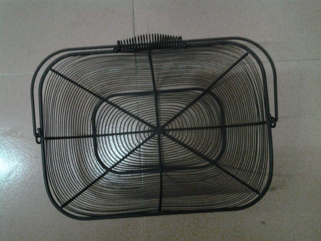 Single Handle Household Storage Iron Basket