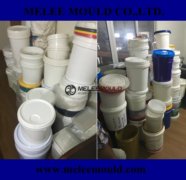 Paint Bucket with Lid Plastic Injection Mould