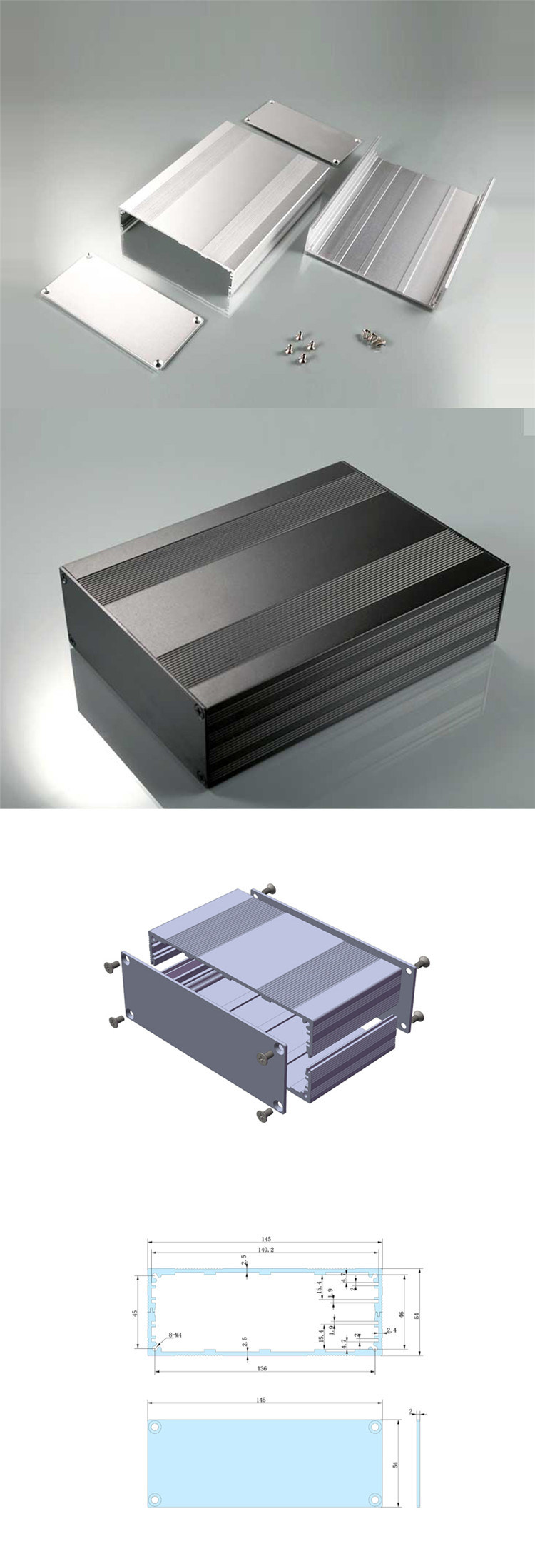 Foil Box for Food Packaging and Portable Aluminum Tool Box