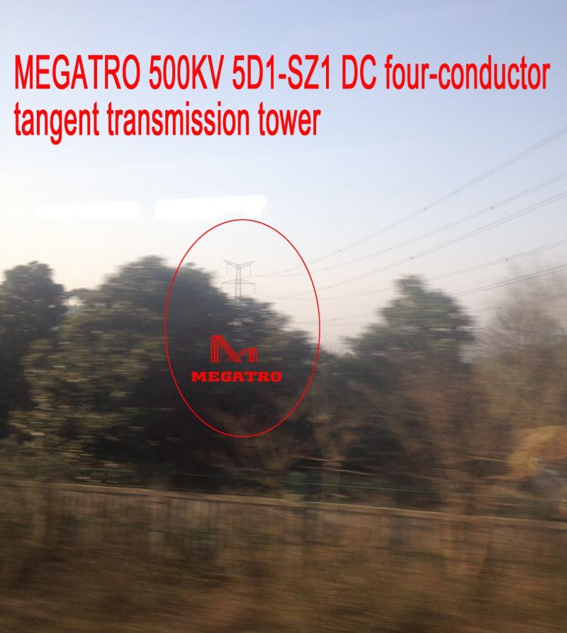 Megatro 500kv 5D1-Sz1 DC Four-Conductor Tangent Transmission Tower