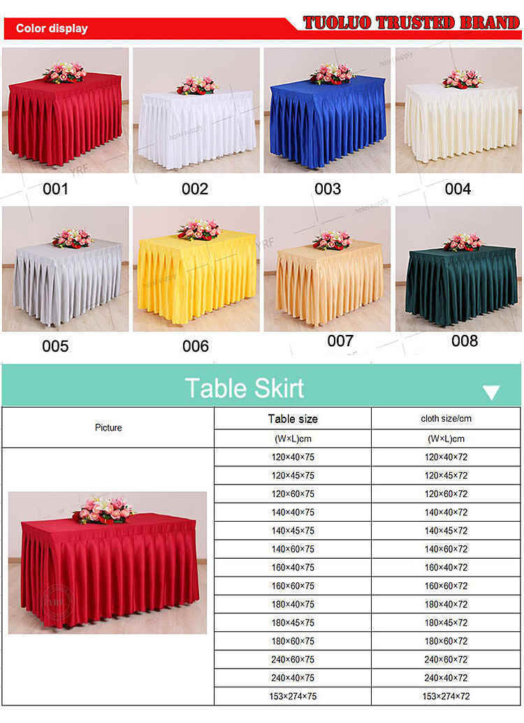 Luxury Yellow Square Table Skirt