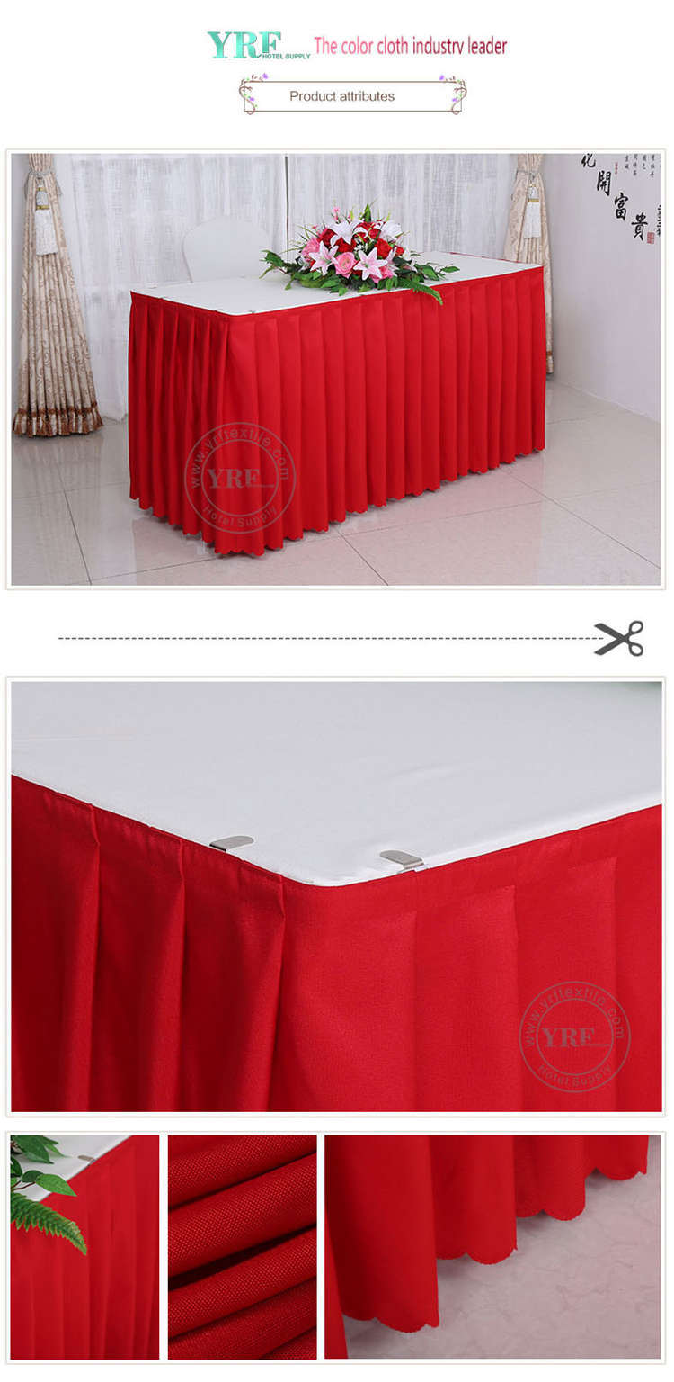 Solid Colour Rectangle Tablecovers Round Tablecovers Table Skirts Supplies