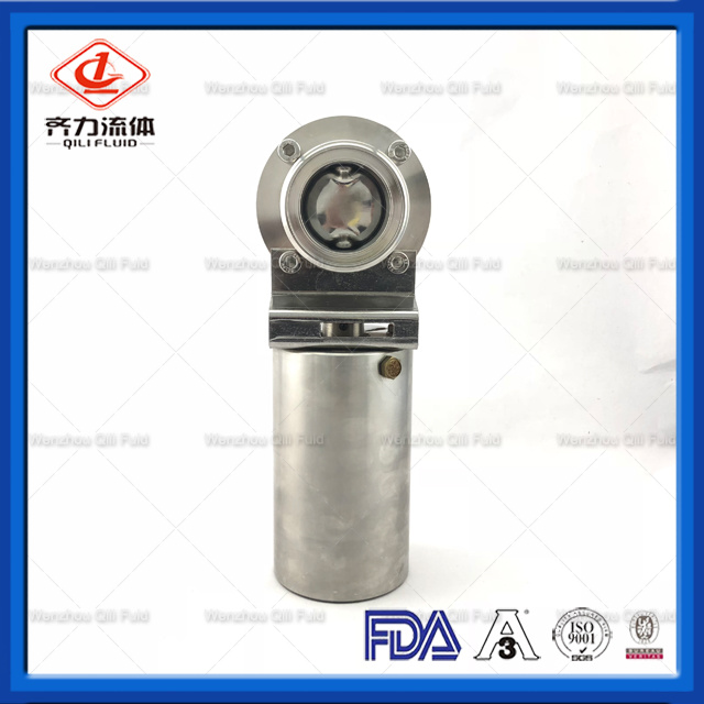Sanitary Hygienic Pneumatic Actuator Clamp/Welding/Threaded Butterfly Valve
