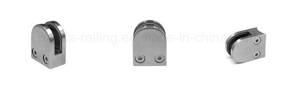 Stainless Steel Glass Balustrade/ Staircase Fitting / Handrail Fitting Glass Clamp