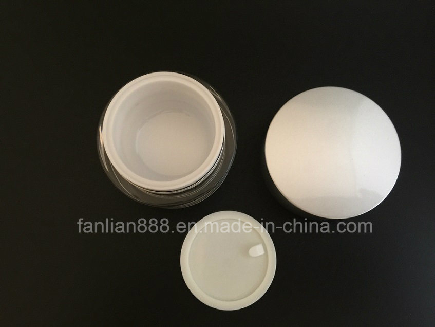 Customerized Acrylic Classical Round Cream Jars for Cosmetic Packaging