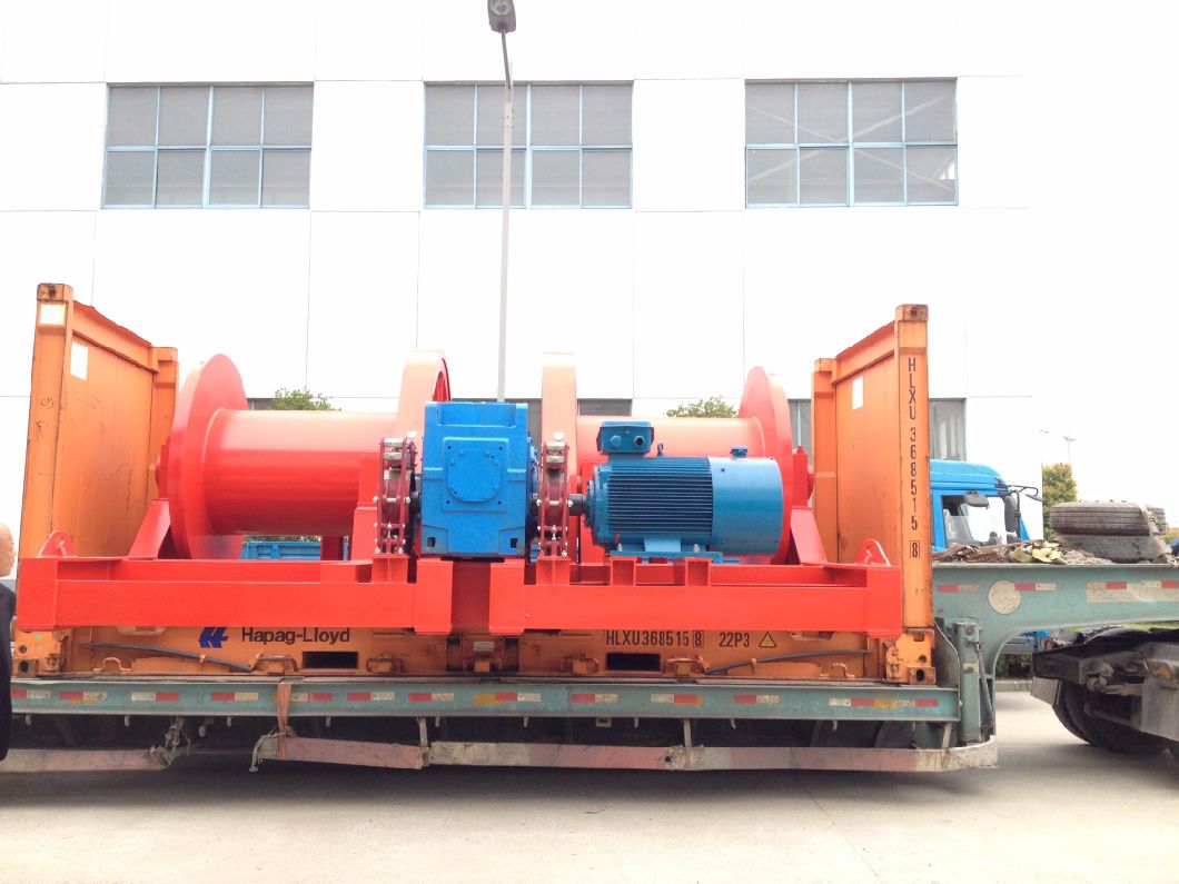 30t+30t Comply BV/Dnv Moving Ship Electric Mooring Winch