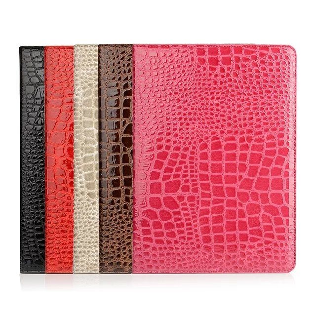 Premium Flip Cover Crocodile Leather Tablet Cover for Samsung Tablet Case for iPad 9.7