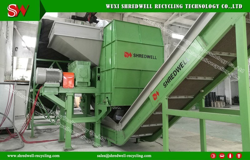 Siemens Motor Waste Tire/Metal/Wood/Plastic Grinding Machine for Used Material Recycling