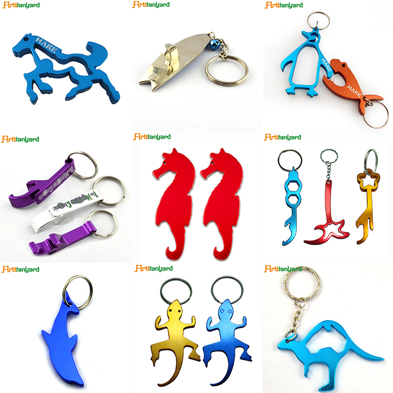 Customer Design Bottle Opener with Keychain