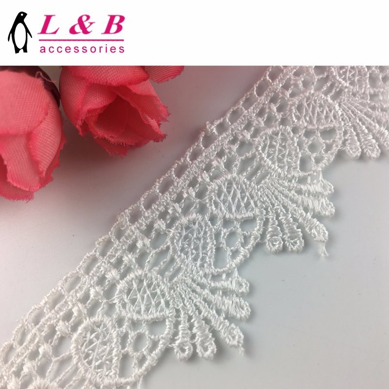 3.5cm Stock Design Embroidery Polyester Chemical Lace