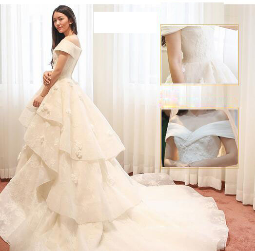 Chinese Design 2017 New Style Luxury Wedding Ball Gown Dress