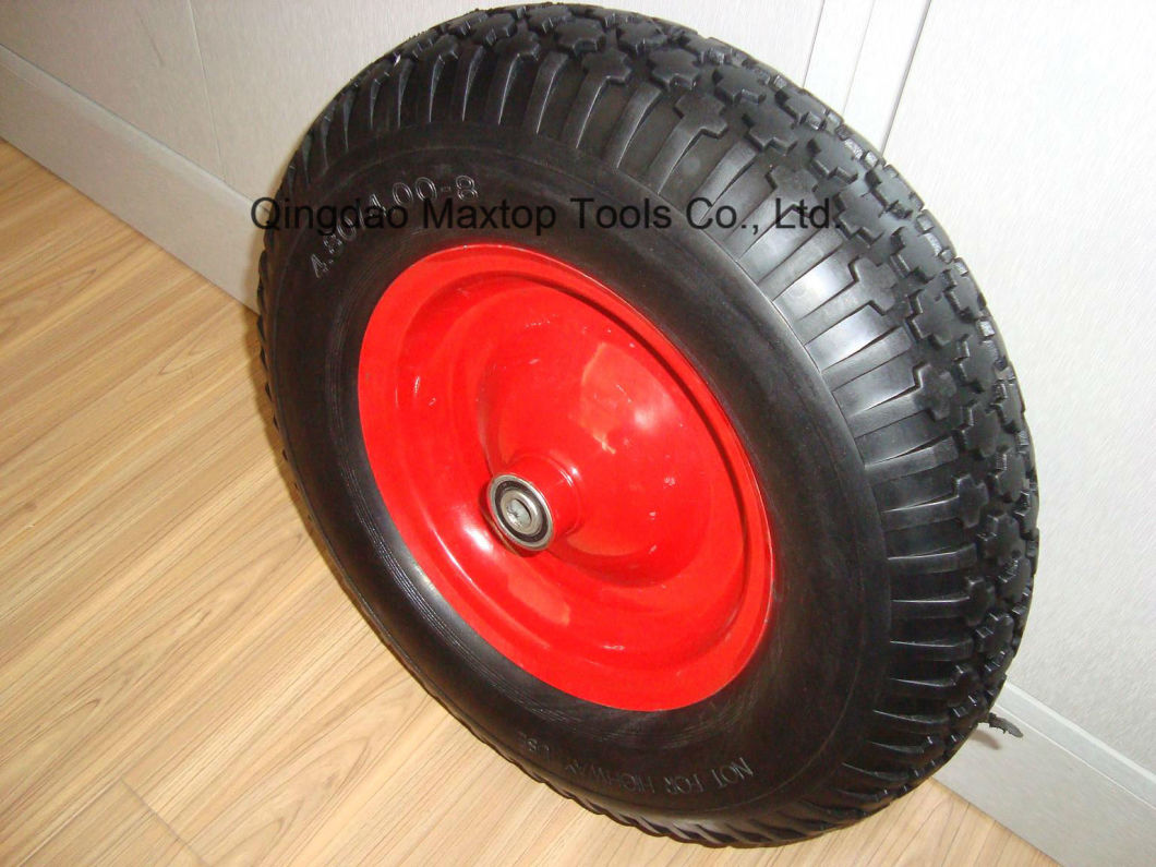 China PU Foamwheelbarrow Wheel with Metal Rim