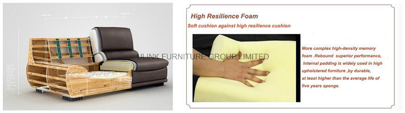 Italy New Design Round Circle Genuine Leather Corner Sofa (HX-8N2198)