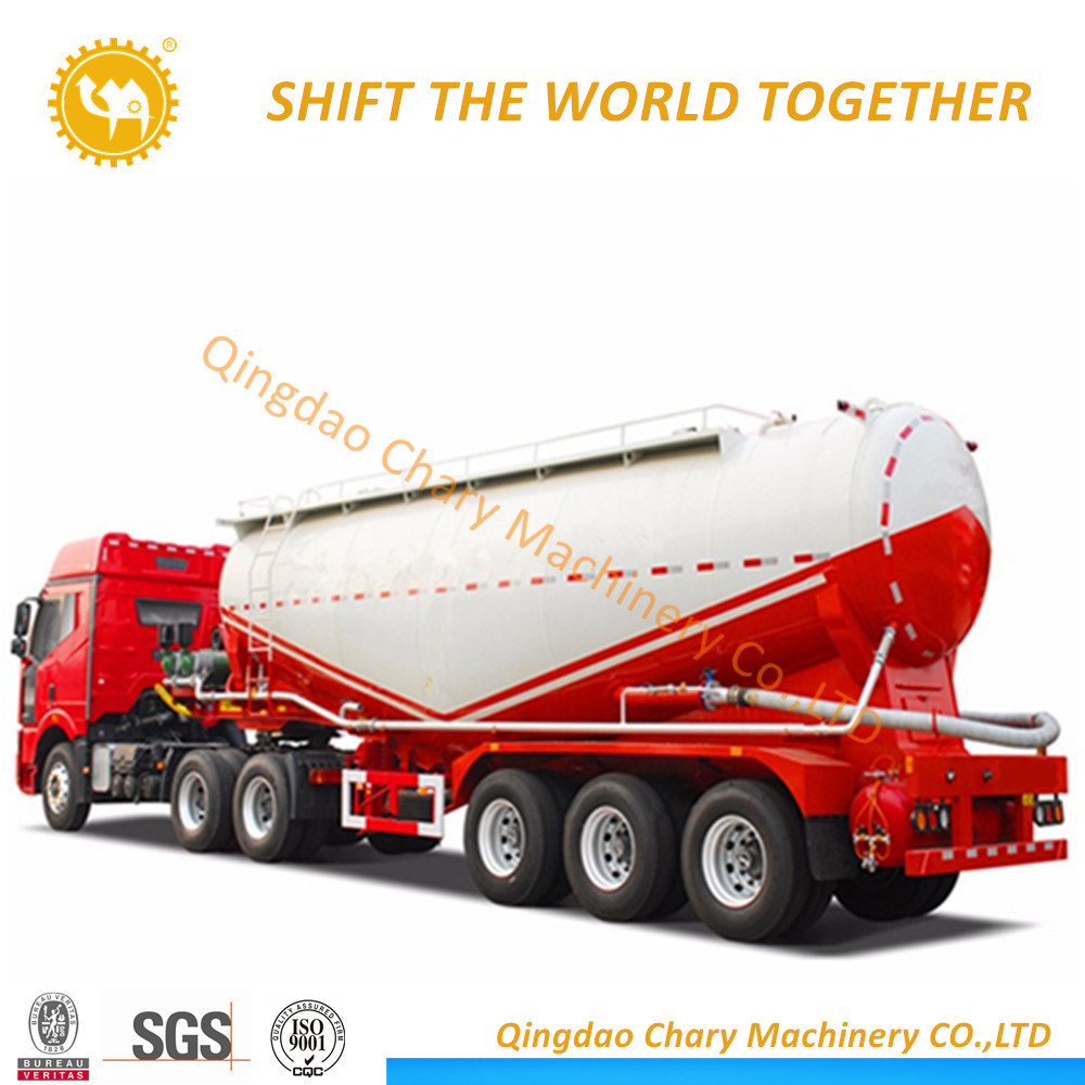 3 Axles Dry Bulk Cement Powder Truck for Dust Material Transport