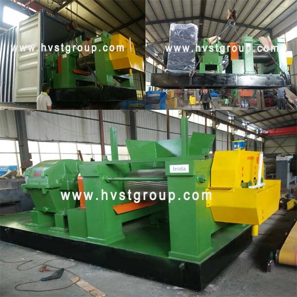 Automatic Scrap Tire Recycle Processing Machine / Rubber Granulating Equipment