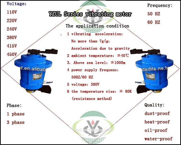 Durable Bearing Servo Motor Vibration Motor for Concrete Mixer