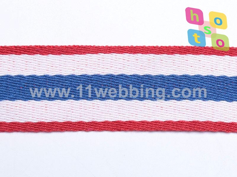 Striped Polyester Webbing Jacquard Tape for Garment Accessories