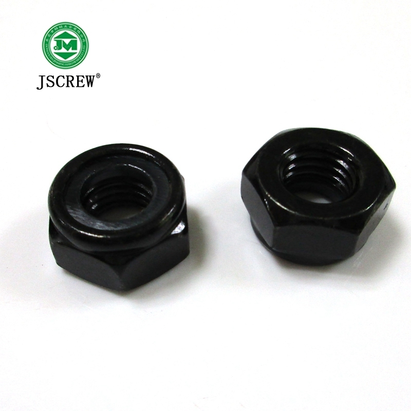Good Quality Black Zinc Plated Nylock Nut M6, M8, M10
