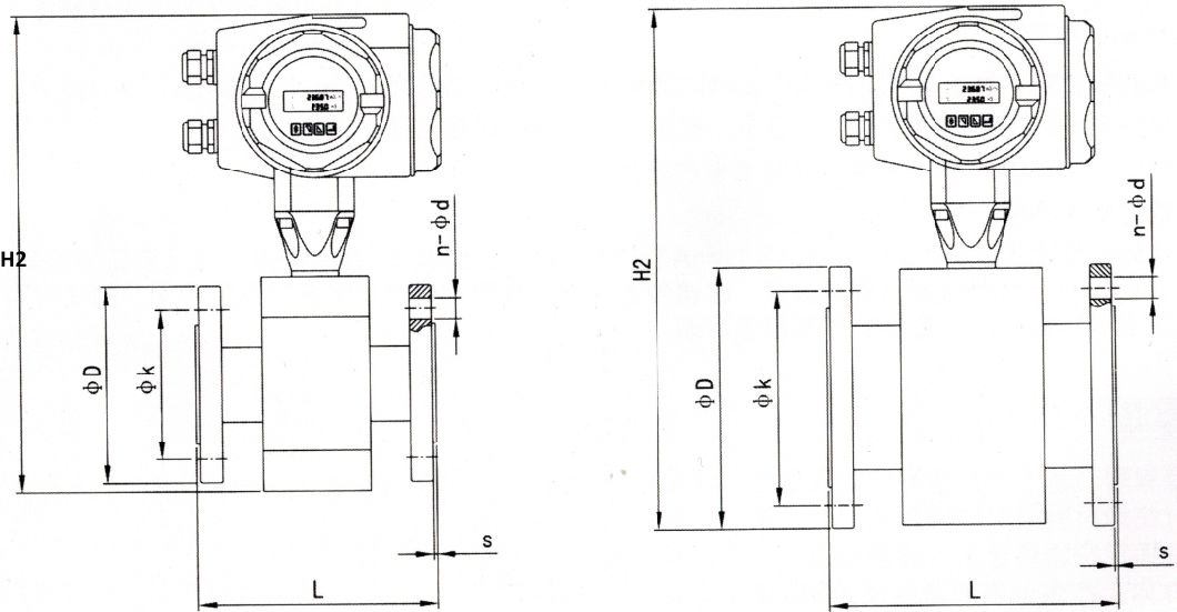 Inductive Electro-Magnetic Liquid Flow Meter for Water Irrigation Pump Station