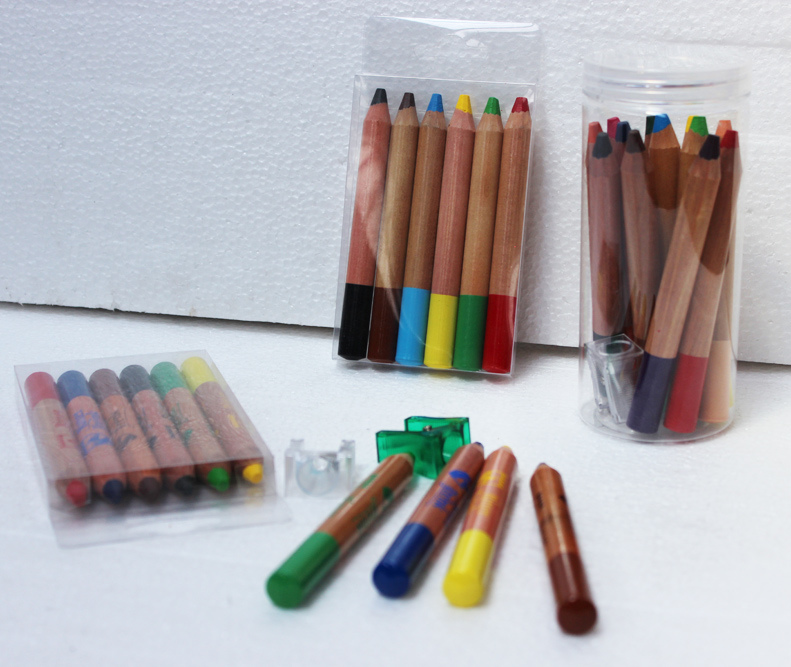 120mm Length Jumbo Wooden Color Pencil, Jumbo Wax Crayons