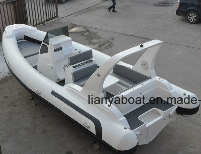 Liya 7.5m Fast Speed Boats Luxury Rib Boat with Motor