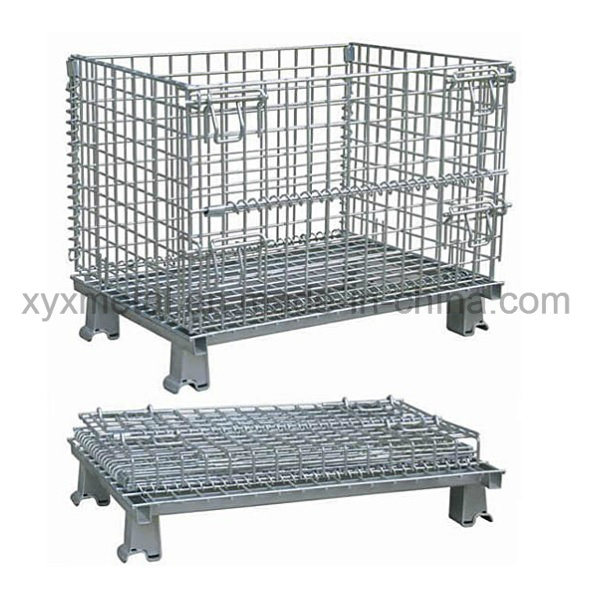 Euro Pallet Hypacage Wire Formed Collapsible Storage Mesh Cage